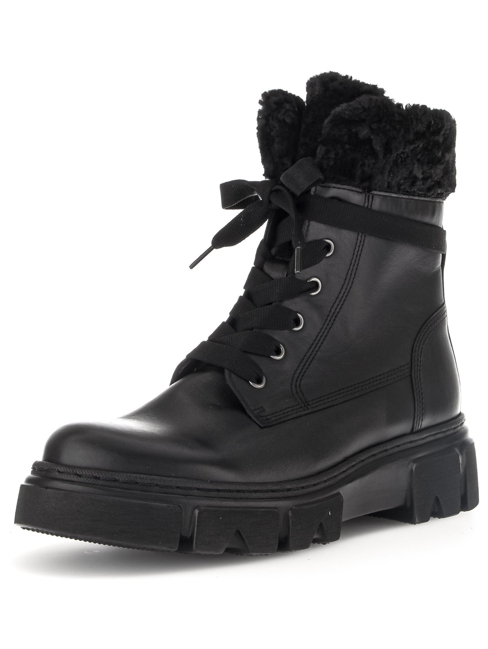 Gabor Stiefelette Leder/Textil Schnürstiefelette
