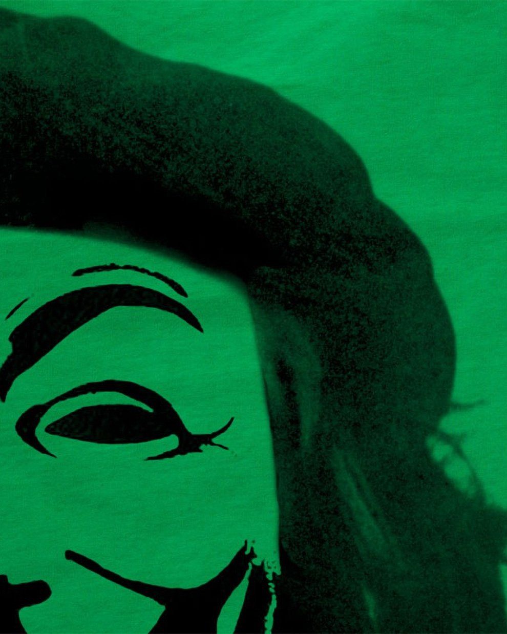 style3 Print-Shirt guy kuba g8 occupy Anonymous T-Shirt grün Herren Che hacker guy Guevara maske fawkes fawkes