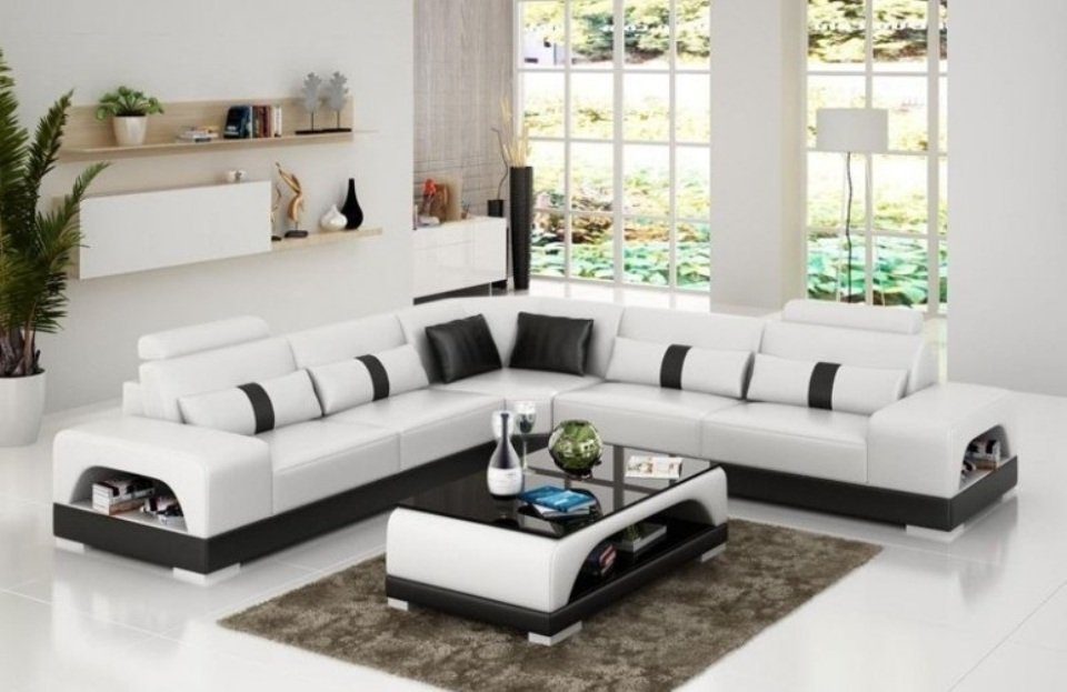 JVmoebel Ecksofa Designer Wohnlandschaft Ecksofa Sofa Couch Big L Form XXL, Made in Europe
