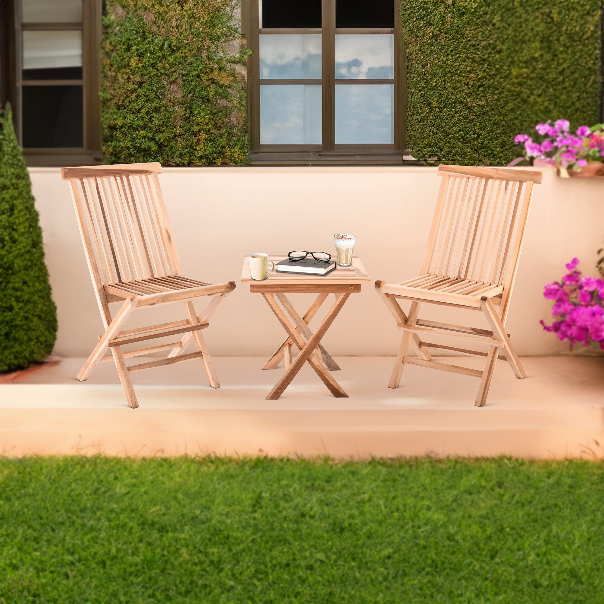 Raburg Gartentisch Beistelltisch Teakholz, 50 cm, günstig online kaufen