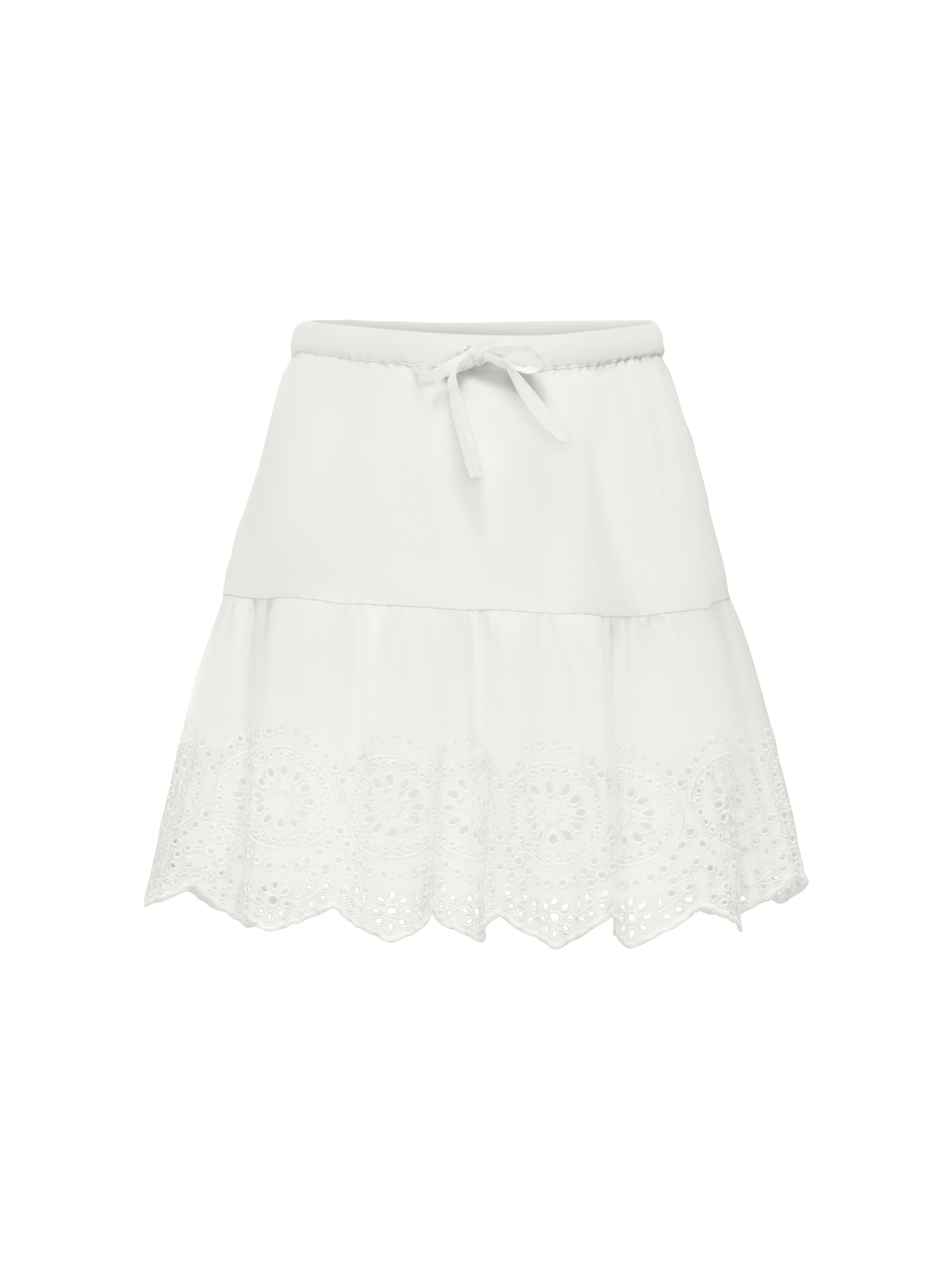 KIDS ONLY Volantrock KOGBONDI LIFE EMB SKIRT WVN (1-tlg) mit Spitzenkante