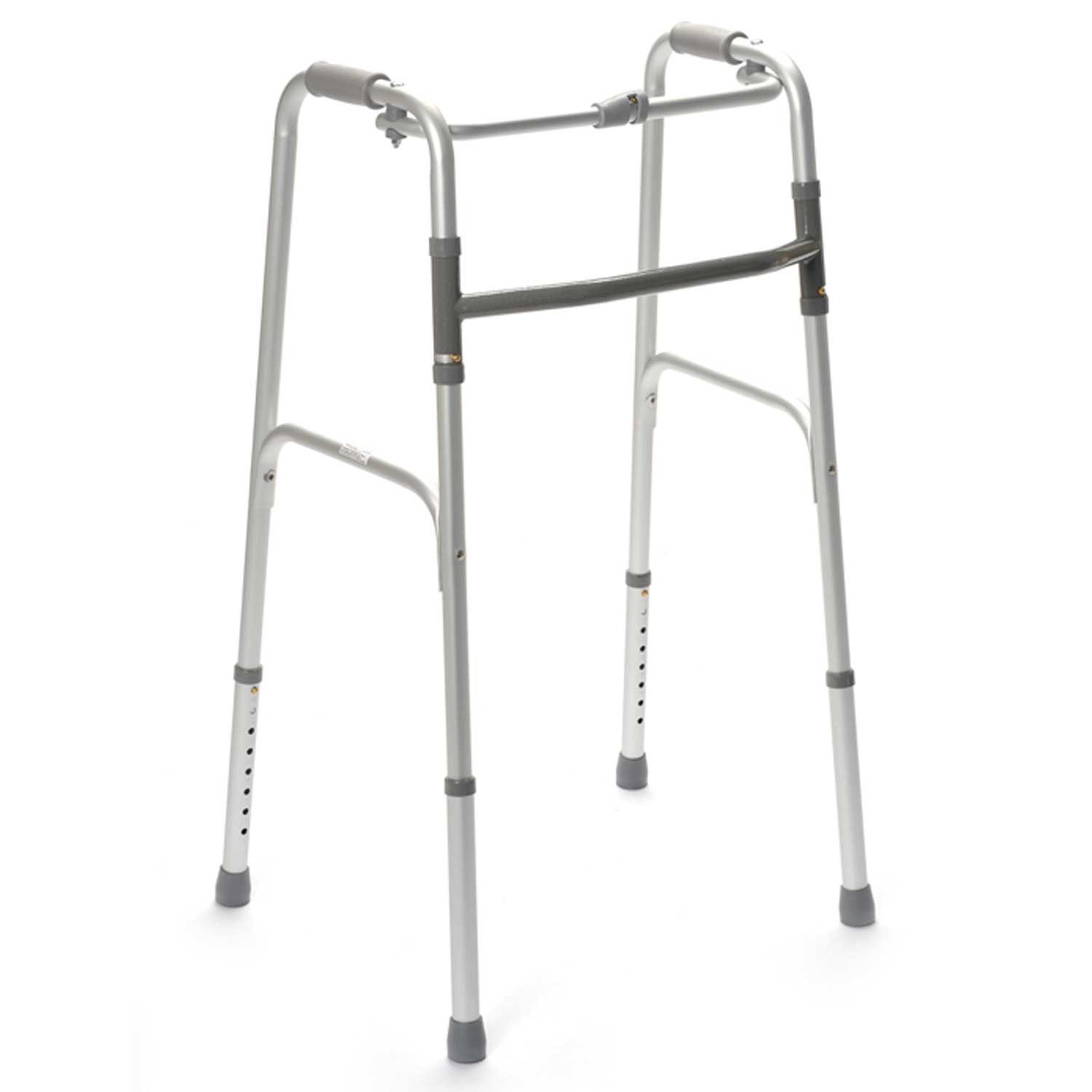 Drive Medical Gehstock Drive Medical Gecko SF Gehgestell starr faltbar silbergrau, Einzelartikel, 1-tlg., 1 Stück, faltbar, höhenverstellbar, starr