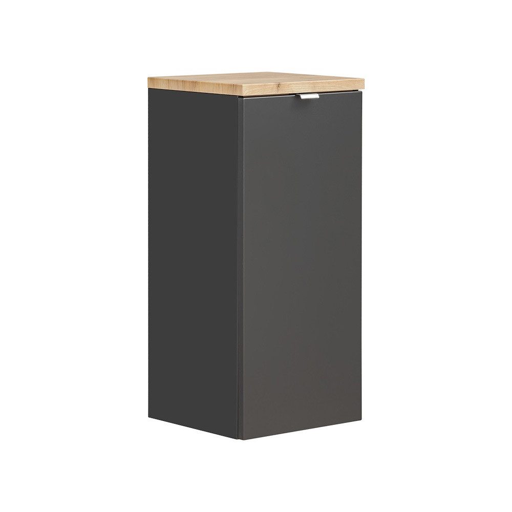 Lomadox Unterschrank TOSKANA-BLACK-56 Badezimmer Unterschrank Wäschekorb günstig online kaufen
