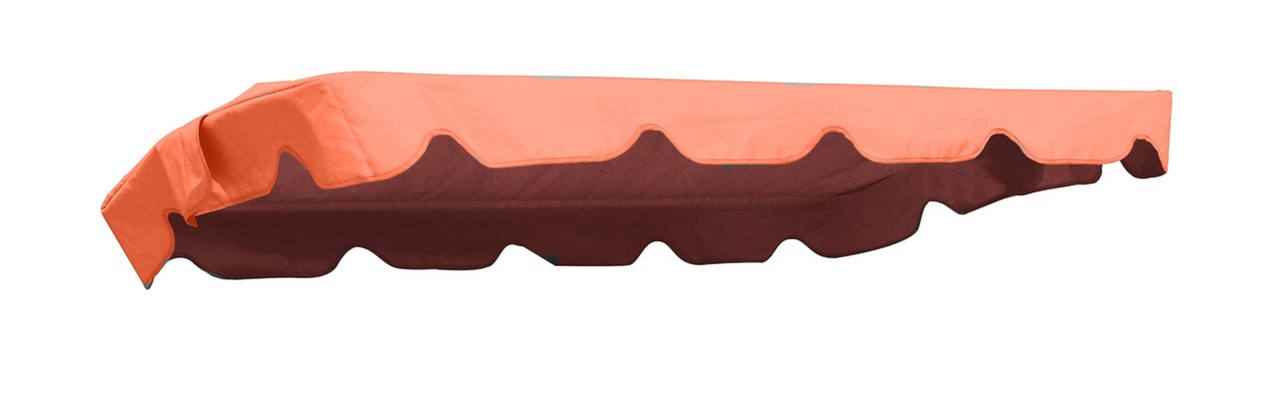 MFG Freizeitmöbel Hollywoodschaukelersatzdach 182 x 134 cm (Taschenmaß 176 x 130 cm), terrakotta, 100% Polyester, wasserabweisend