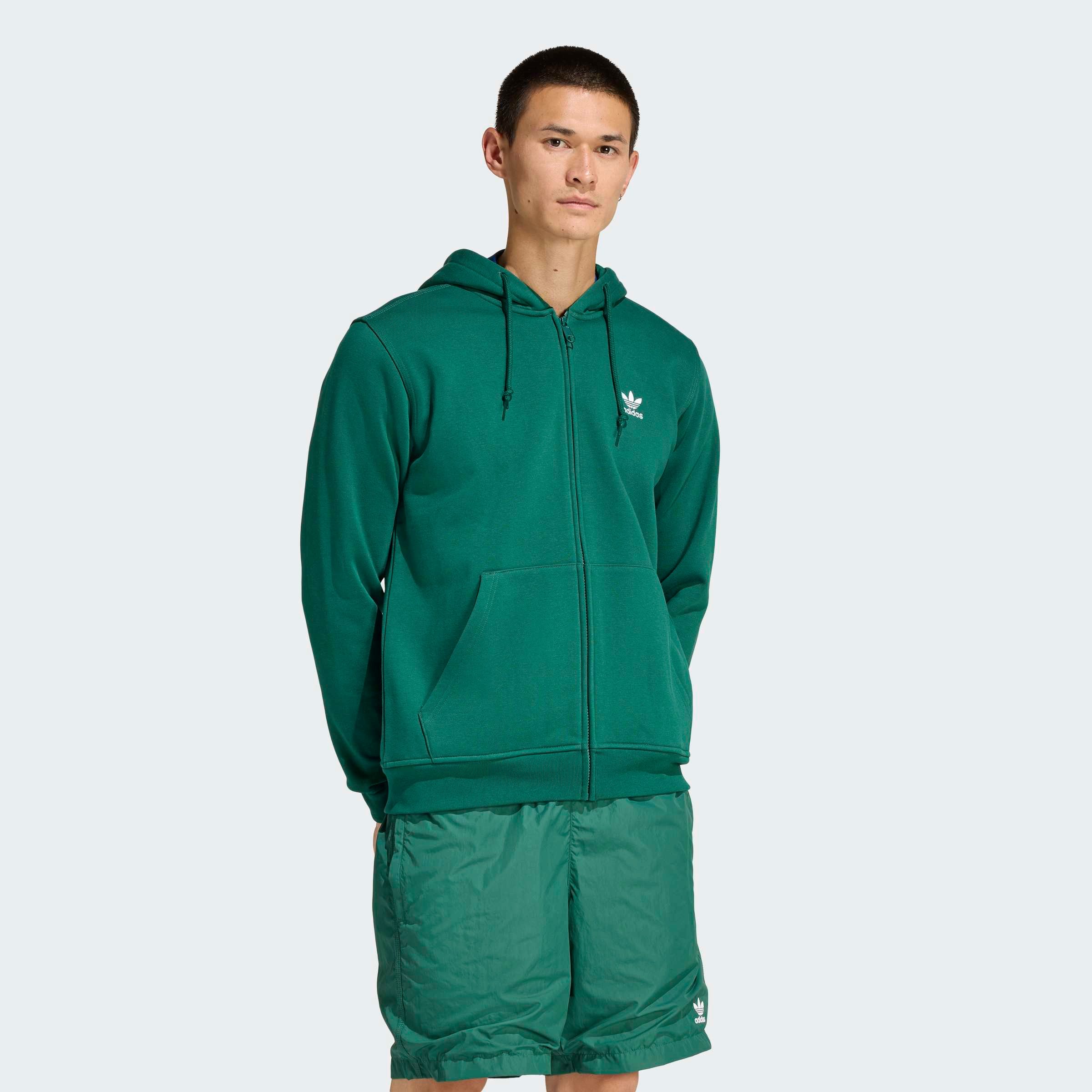 adidas Originals Kapuzensweatshirt TREFOIL ESSENTIALS Full Zip Hoddie, Kapuzenpullover, Kapuzenjacke mit Reißverschluss