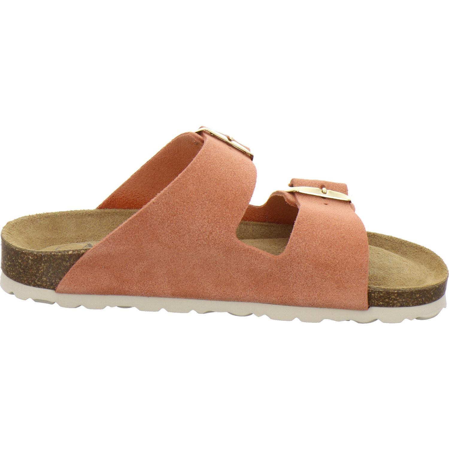 AFS-Schuhe 210095 Zweischnaller Pantolette für Damen mit Fußbett, bequeme Sandalen aus Leder