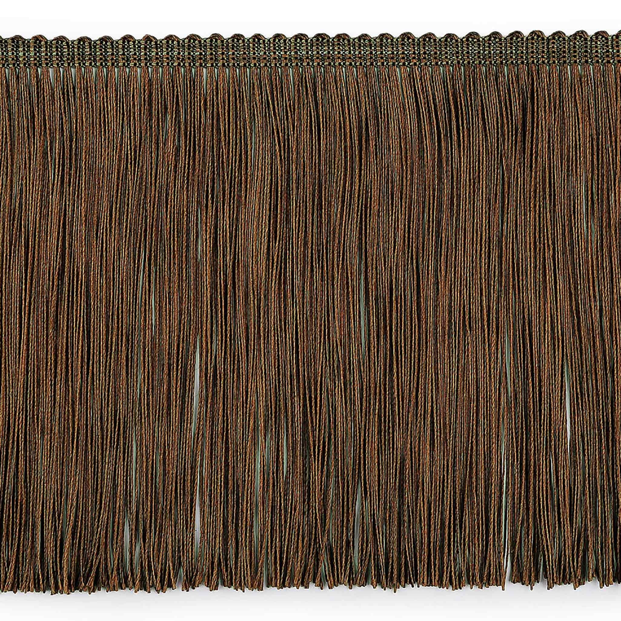 maDDma Webband Fransenborte extrabreit ab 1m Meterware 155mm Quastenborte Zierborte, bronze