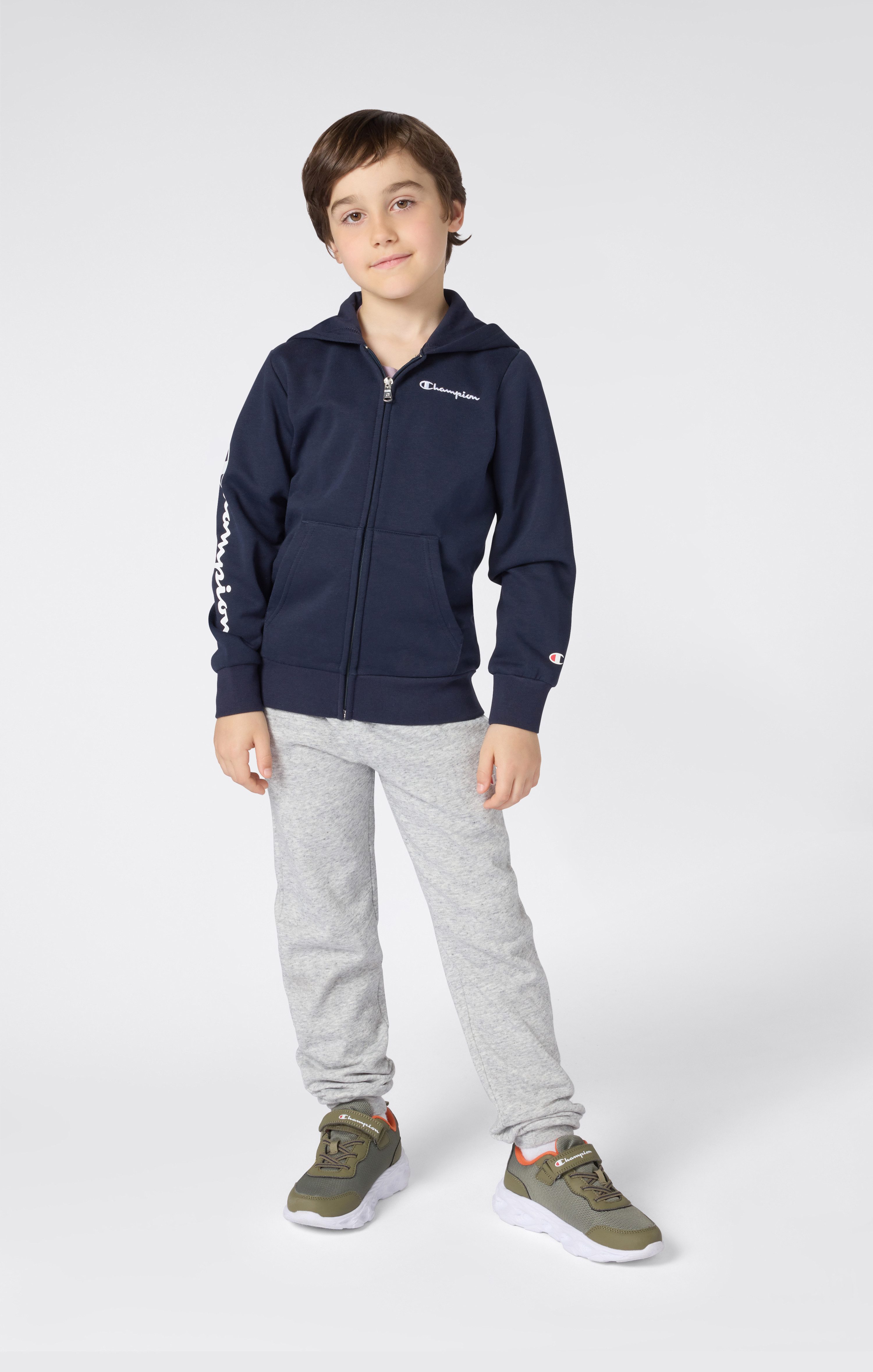 Champion Kapuzensweatjacke ICONS CONTRAST Full Zip Hoodie mit durchgehendem Reißverschluss, aus Baumwolle und Polyester