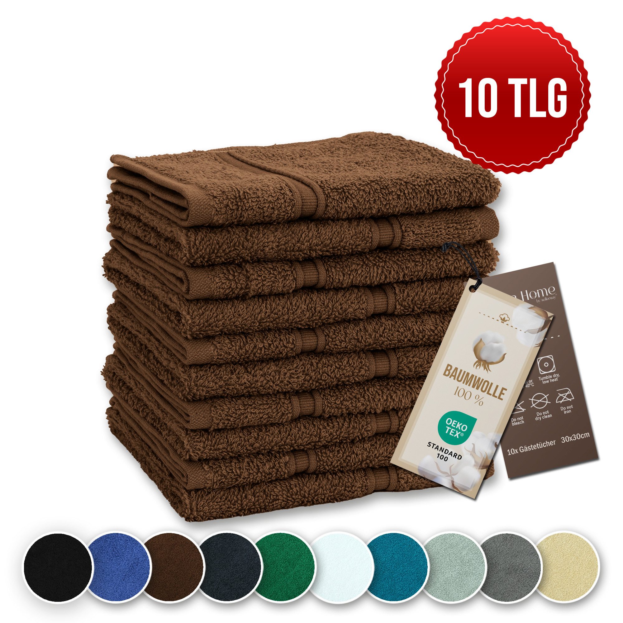 Veluna Home Gästehandtücher 30x30 cm Premium günstig online kaufen