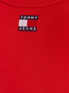 Tommy Jeans Jerseykleid TJW BADGE RIB BODYCON LS mit Markenlabel