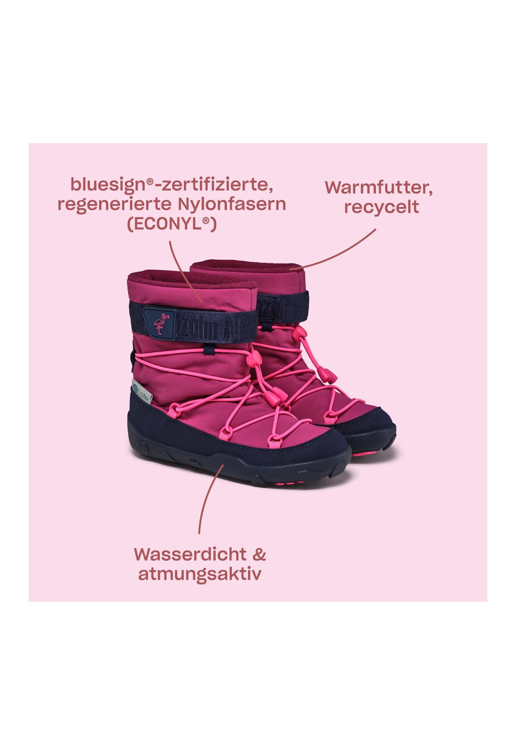 Affenzahn Schneestiefel Vegan Snowy . Winterstiefel wasserdicht und atmungsaktiv