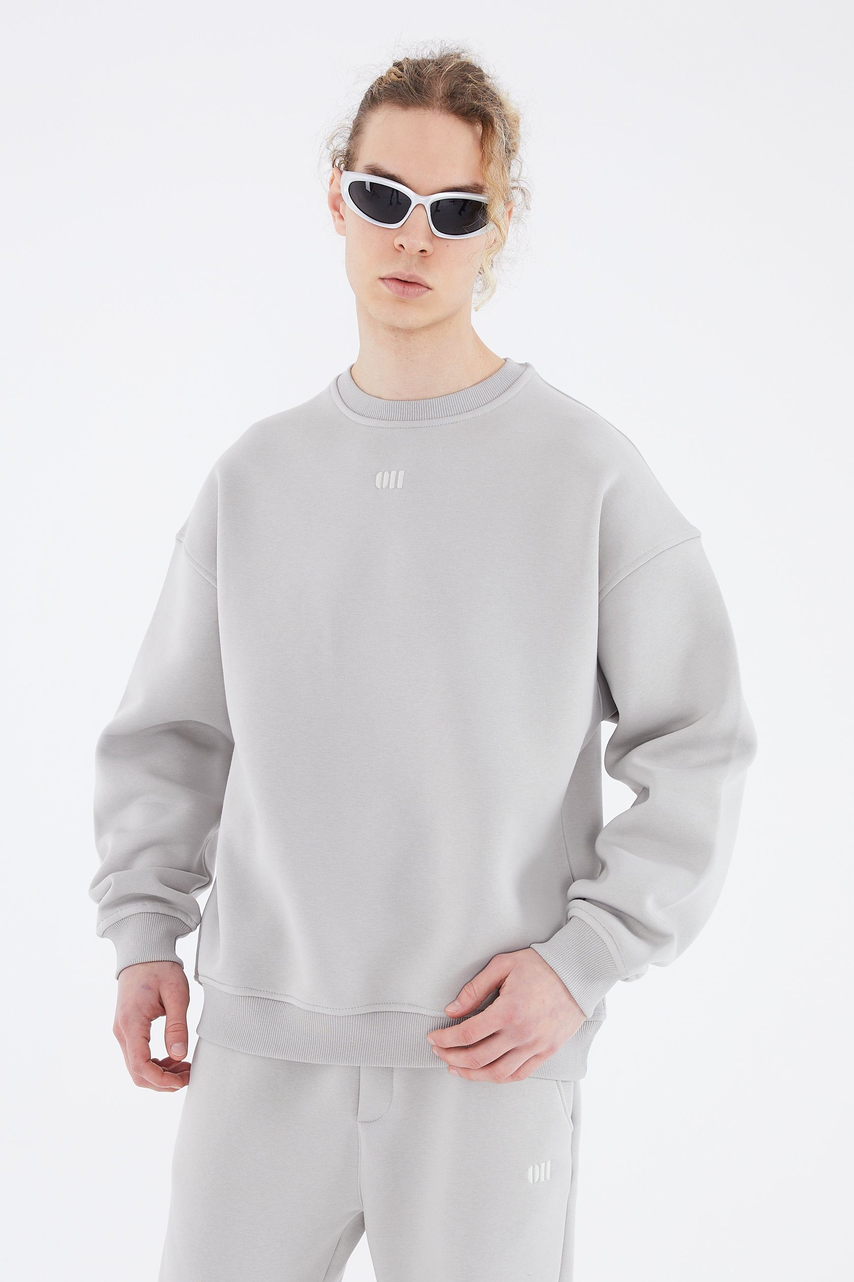 COFI Casuals Sweatshirt Basic Sweatshirt Oversize Fit Pullover Unisex