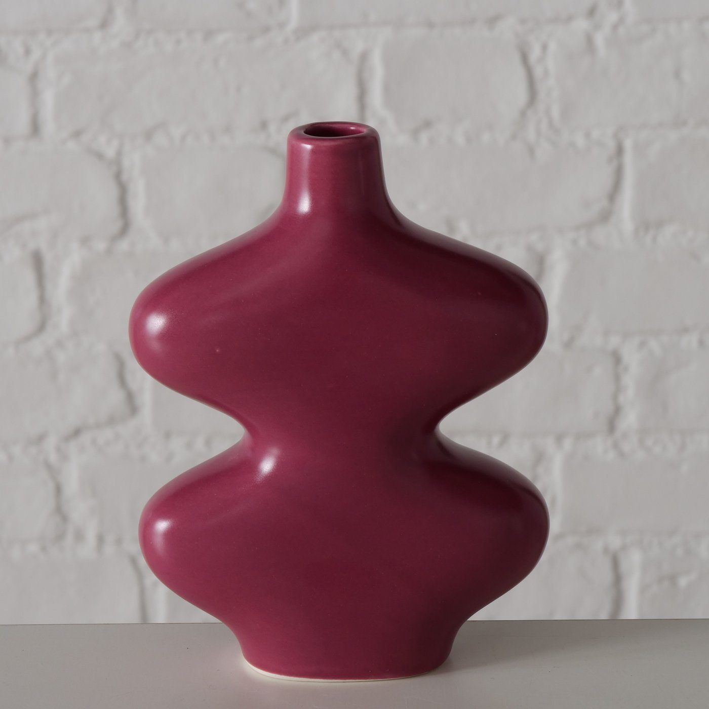 Keramik lila cm, Dekovase H16 Vase "Fumro" aus BOLTZE in