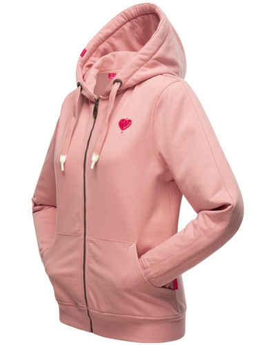 Navahoo Kapuzensweatshirt Cremetörtchen weicher Hoodie mit dicken Tunnelzugkordeln