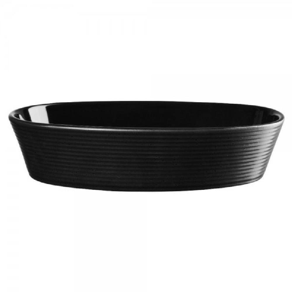 ASA SELECTION Auflaufform Asa Auflaufform kitchenart Oval Schwarz (25cm)