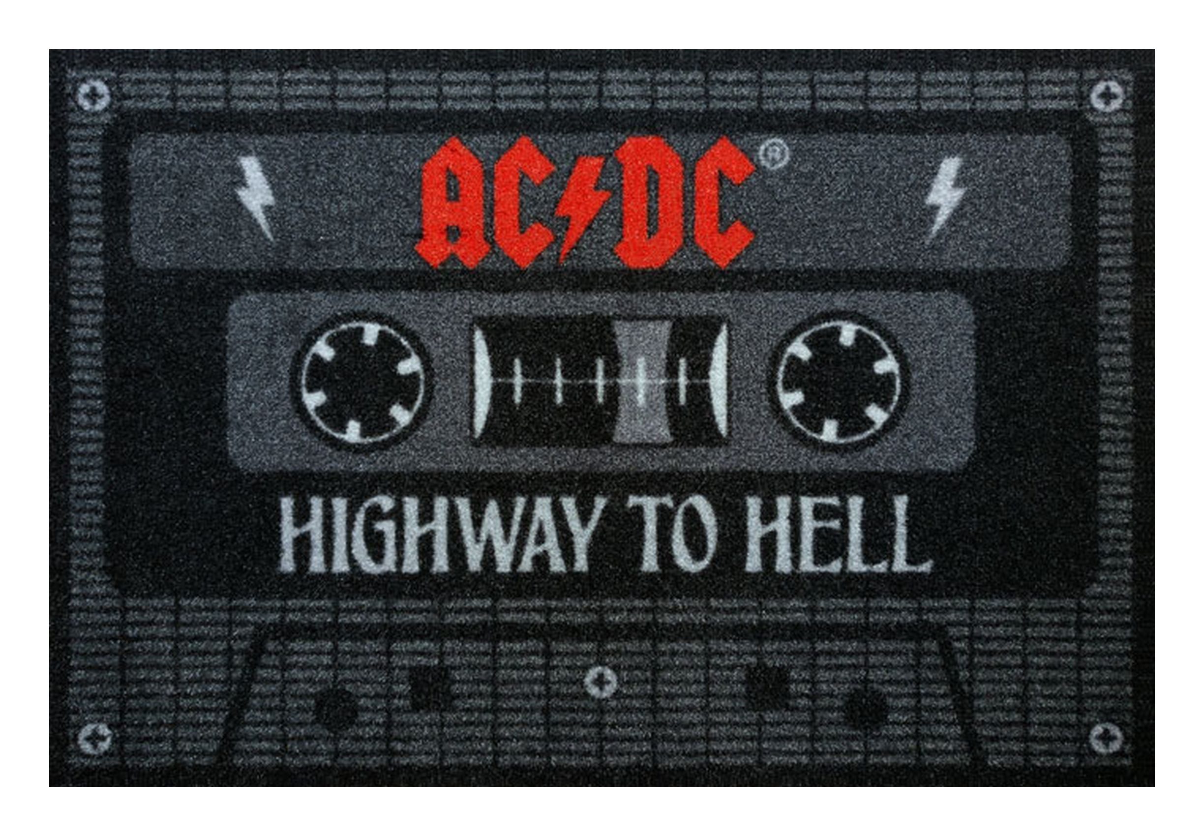Rockbites Fußmatte Rockbites - Fußmatte Türmatte "AC/DC - Tape" Schwarz Nr. günstig online kaufen