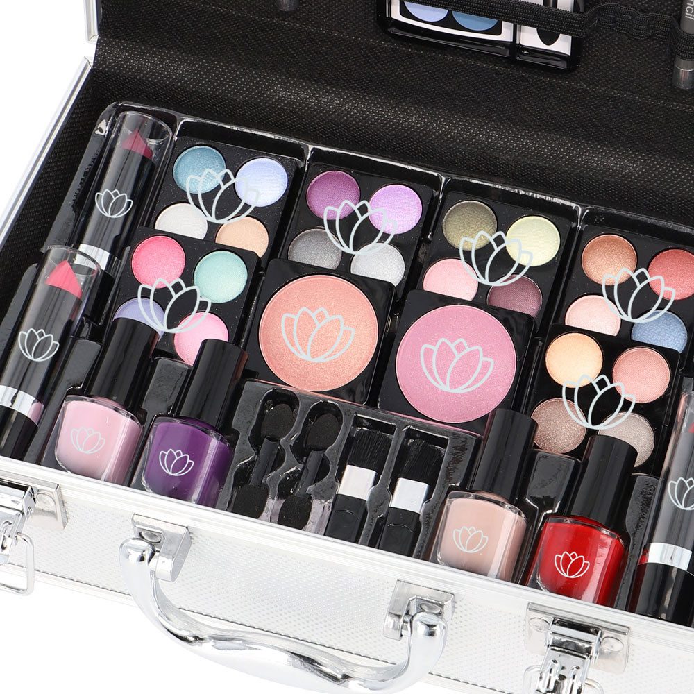 ZMILE COSMETICS Schmink-Koffer 43 teiliges Schminkkoffer Set Darling gefüllt im Alu Design
