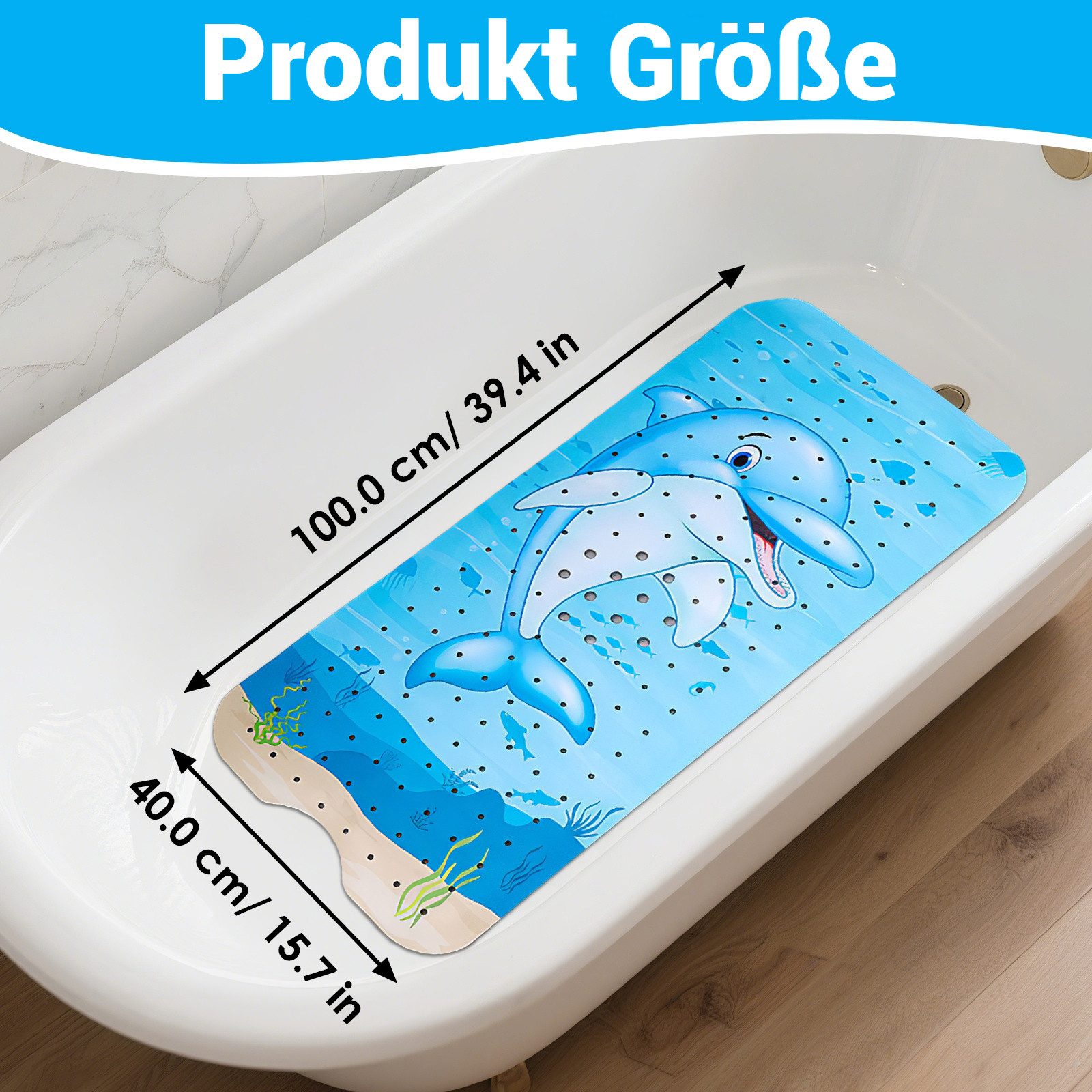BlingBin Badematte Badewannenmatte 40 x 100 günstig online kaufen