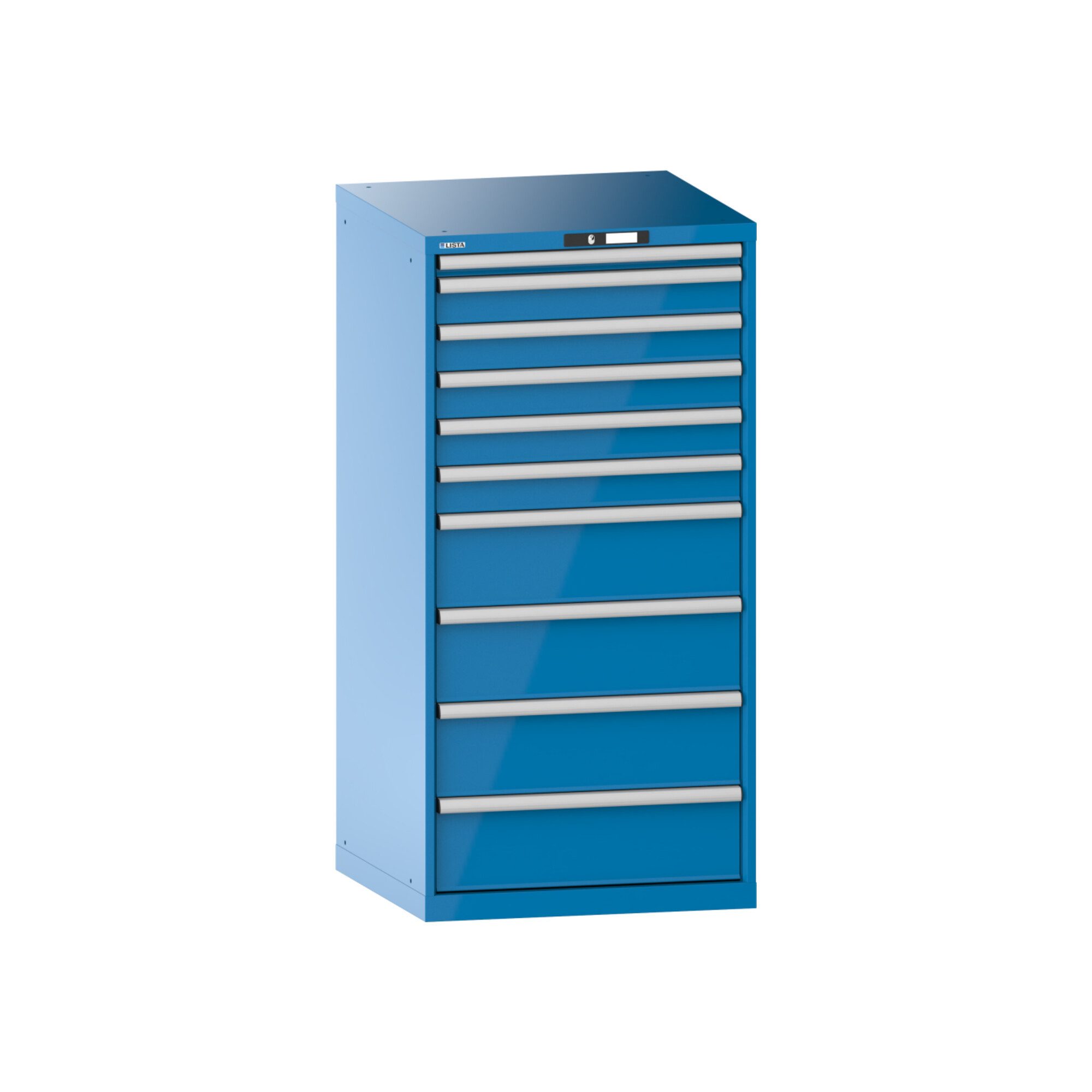 LISTA Werkzeugschrank Lista Schubladenschrank 36x36E (BxTxH) 717x725x1450mm KEY Lock R5012