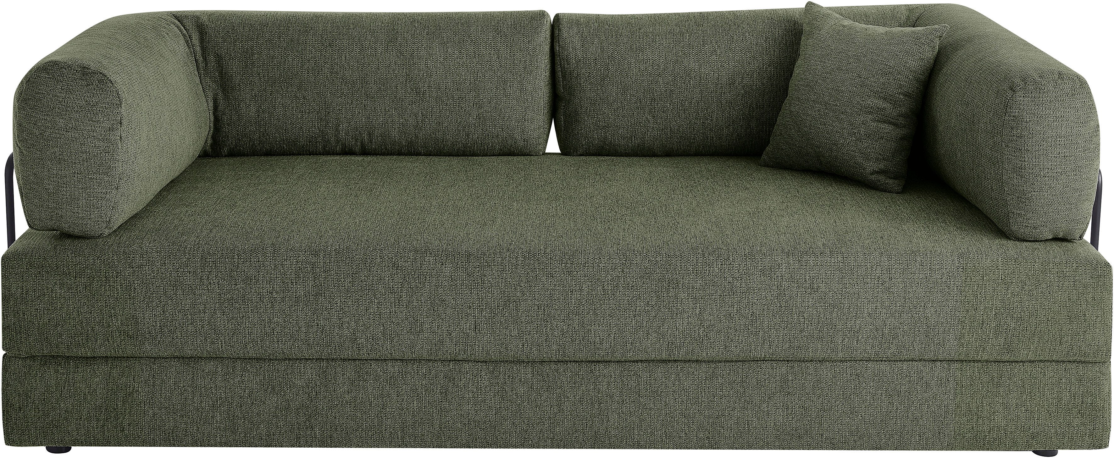 homsy by Ana Johnson Schlafsofa Folda, Dauerschläfer, Breite 206 cm, Liegefläche 181x198 cm, mit Bett-/Schlaffunktion, inkl. 1x Zierkissen, Tonnentaschenfederkern