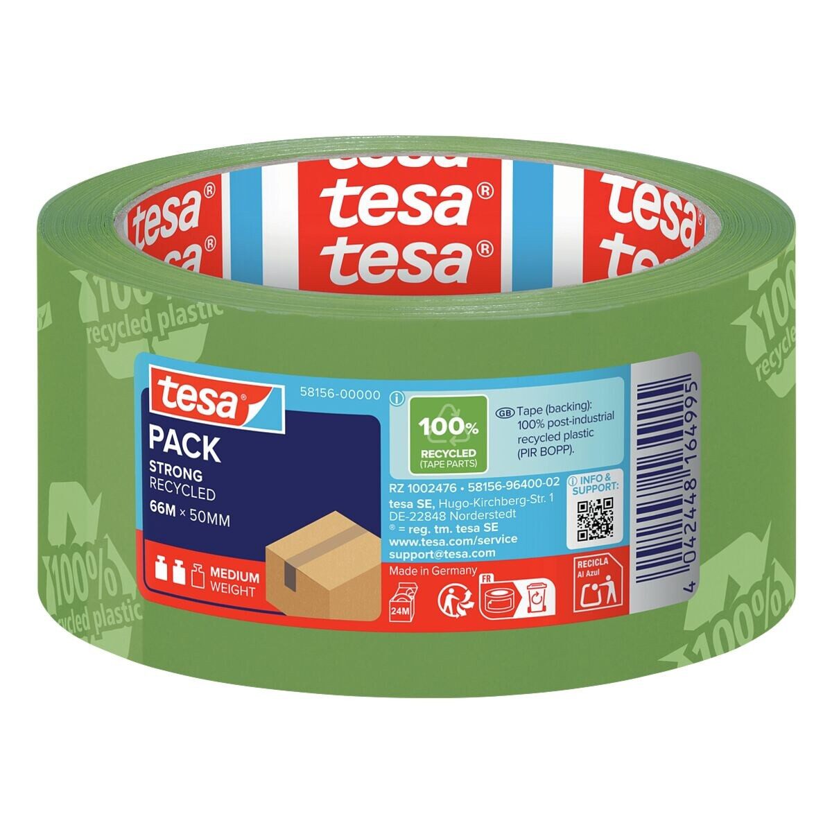 tesa Klebeband eco & strong 50 mm/ 66 m, bedruckt