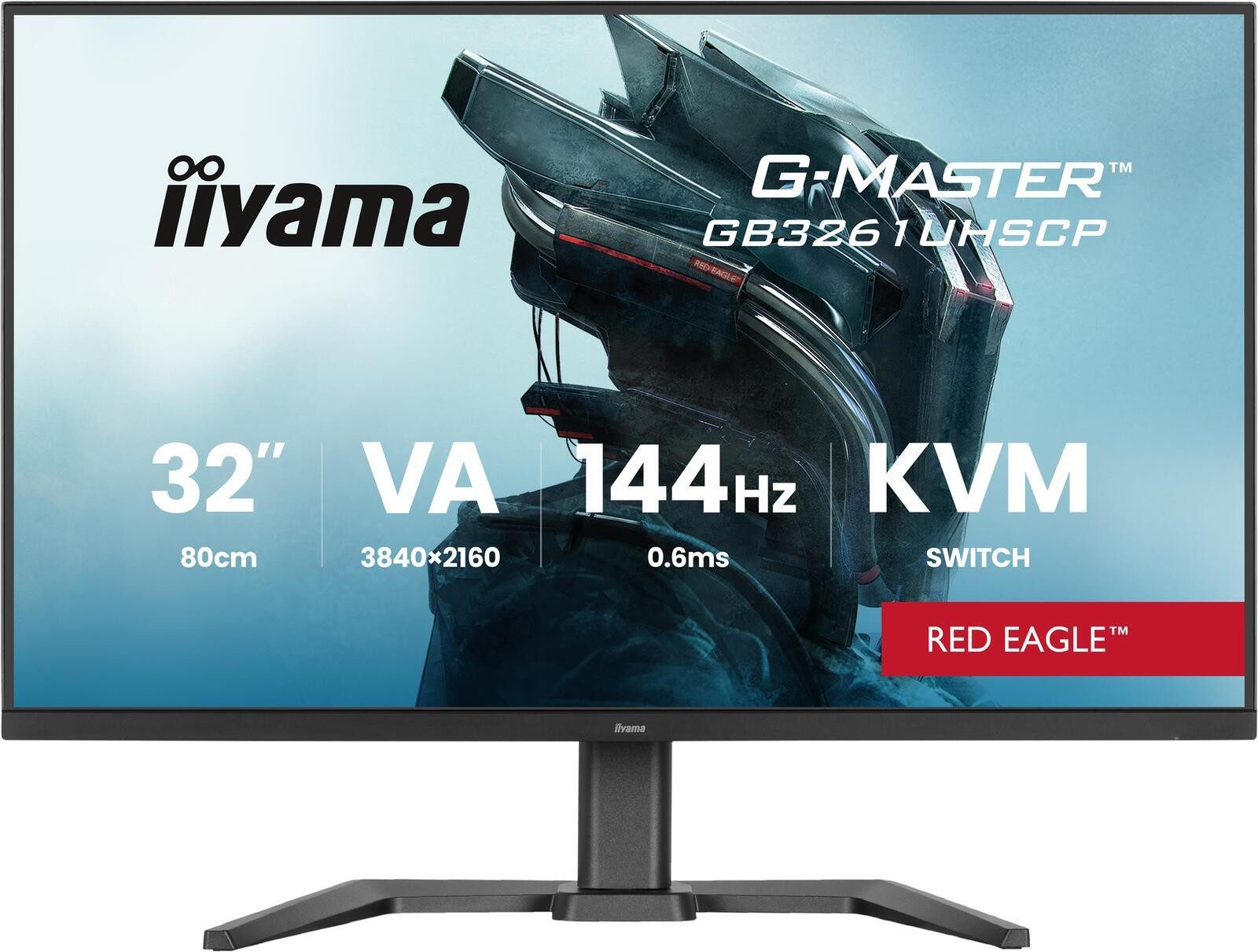 Iiyama GB3261UHSCP-B1 Gaming-LED-Monitor (3840 x 2160, 144 Hz, IPS Panel)