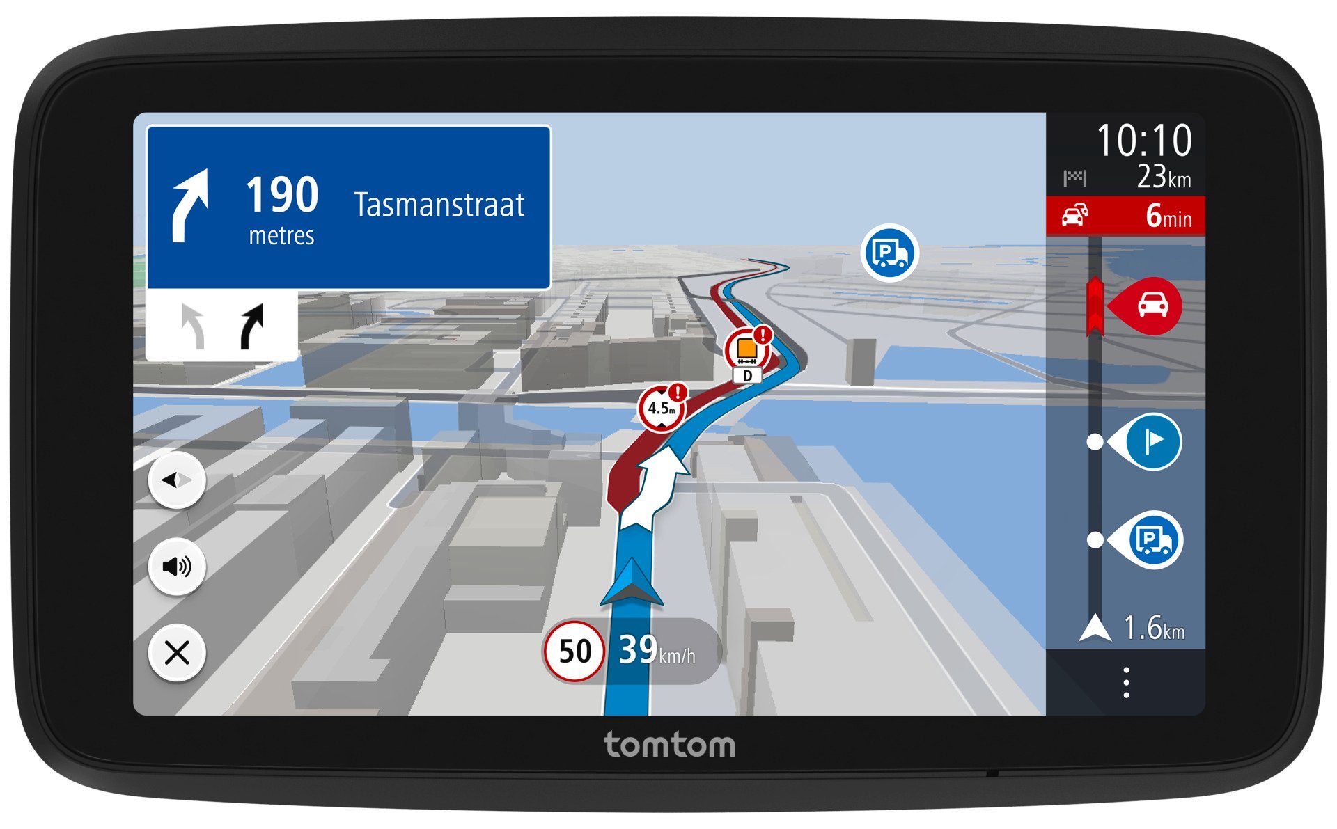 TomTom GO Expert Plus EU 6 LKW-Navigationsgerät (Weltweit), 15,24 cm (6  Zoll) großes High-Definition Display