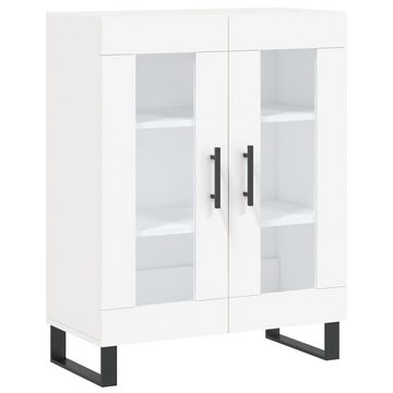 vidaXL Anrichte Highboard Weiß 69,5x34x180 cm Holzwerkstoff Glas Vitrine