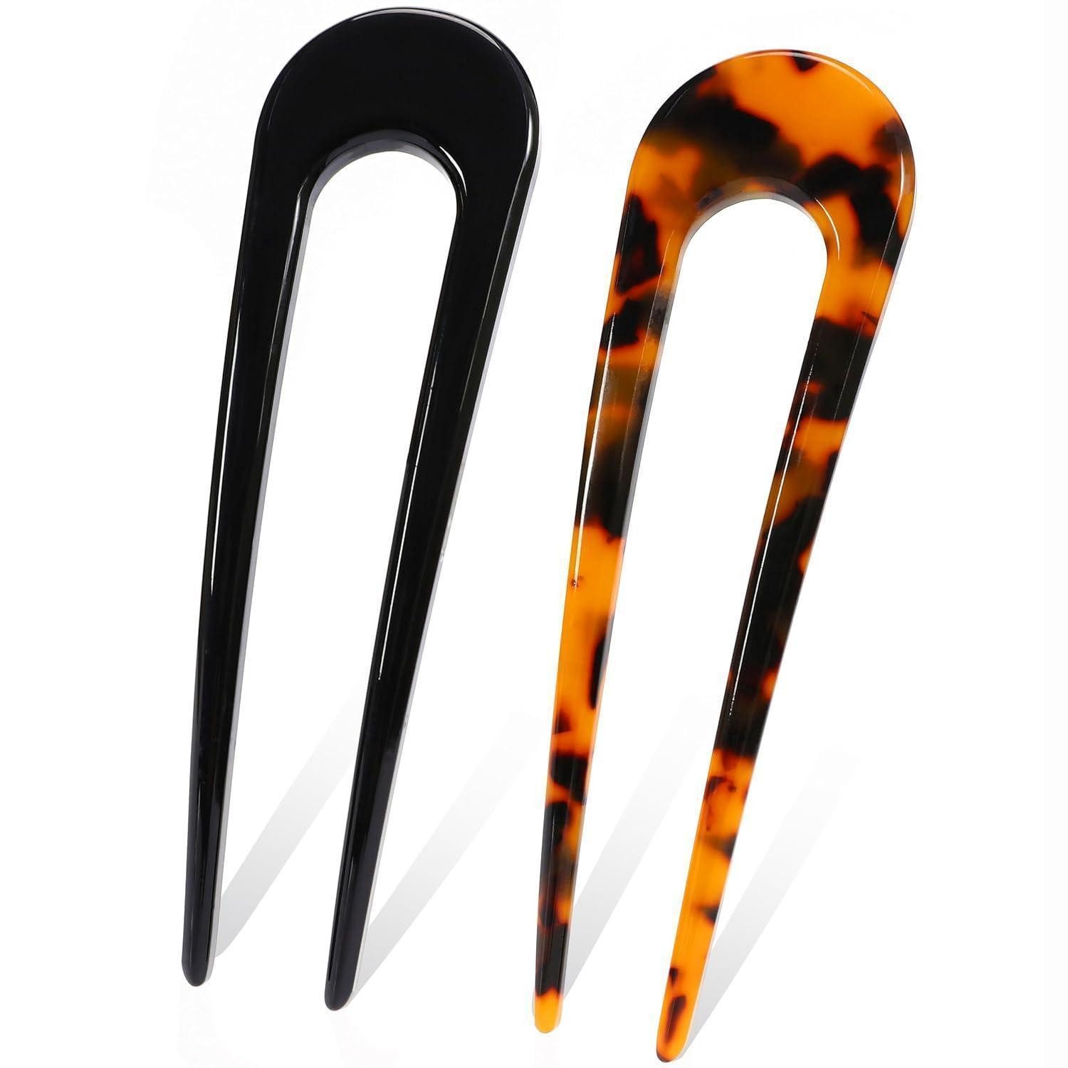 LuxusKollektion Haarnadeln 2er Set Große Französische Haarnadeln Haarnadeln Dutt French Twist Pin