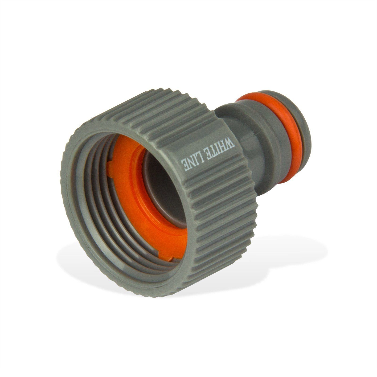 Bradas Schlauchadapter Kunststoff Steckkupplung 3/4" 26,5mm Hahnstück Klick-Stecksystem