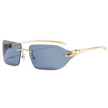 GelldG Sonnenbrille Piloten Sonnenbrille, mit Gläsern im Diamantschliff, geprägte Bügel