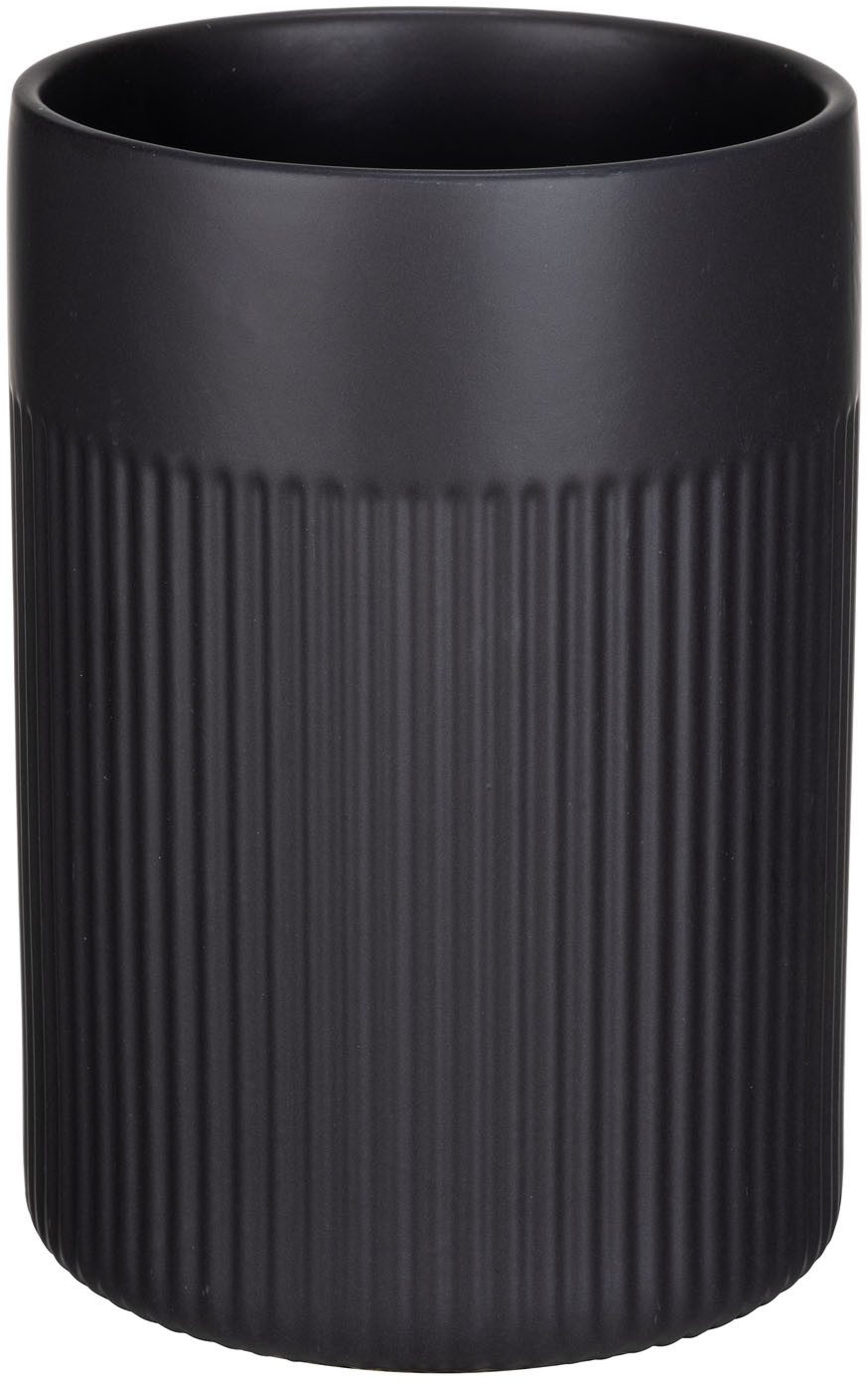 SCHÖNER WOHNEN-Kollektion Kochbesteckhalter REFIA, (1-tlg), Keramik Untensilienhalter mit sanften Rifferlungen, 1,3l
