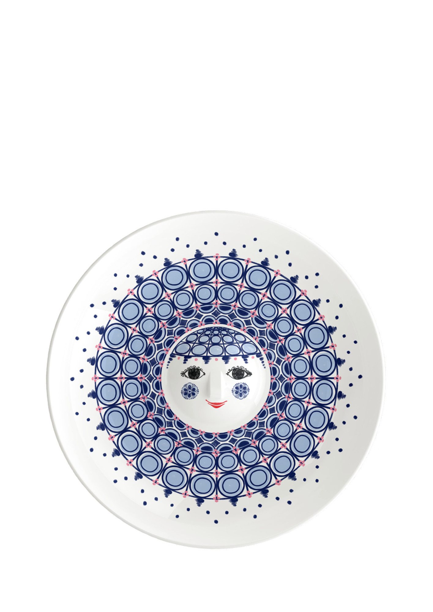 Bjørn Wiinblad Servierteller Bjørn Wiinblad Olga Servierteller Keramik blau