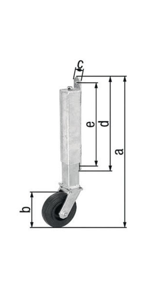 Torbeschlag 70 mm 400 bis Alberts verzinkt Torlaufrolle kg Tore Stahl