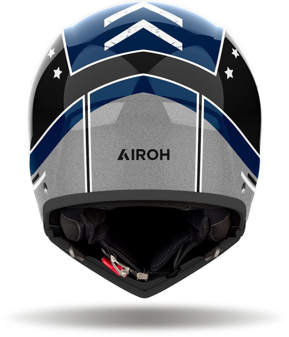 Airoh Motorradhelm J110 Command Jethelm, vorbereitet für Kommunikationssystem,integriertes Sonnenvisier