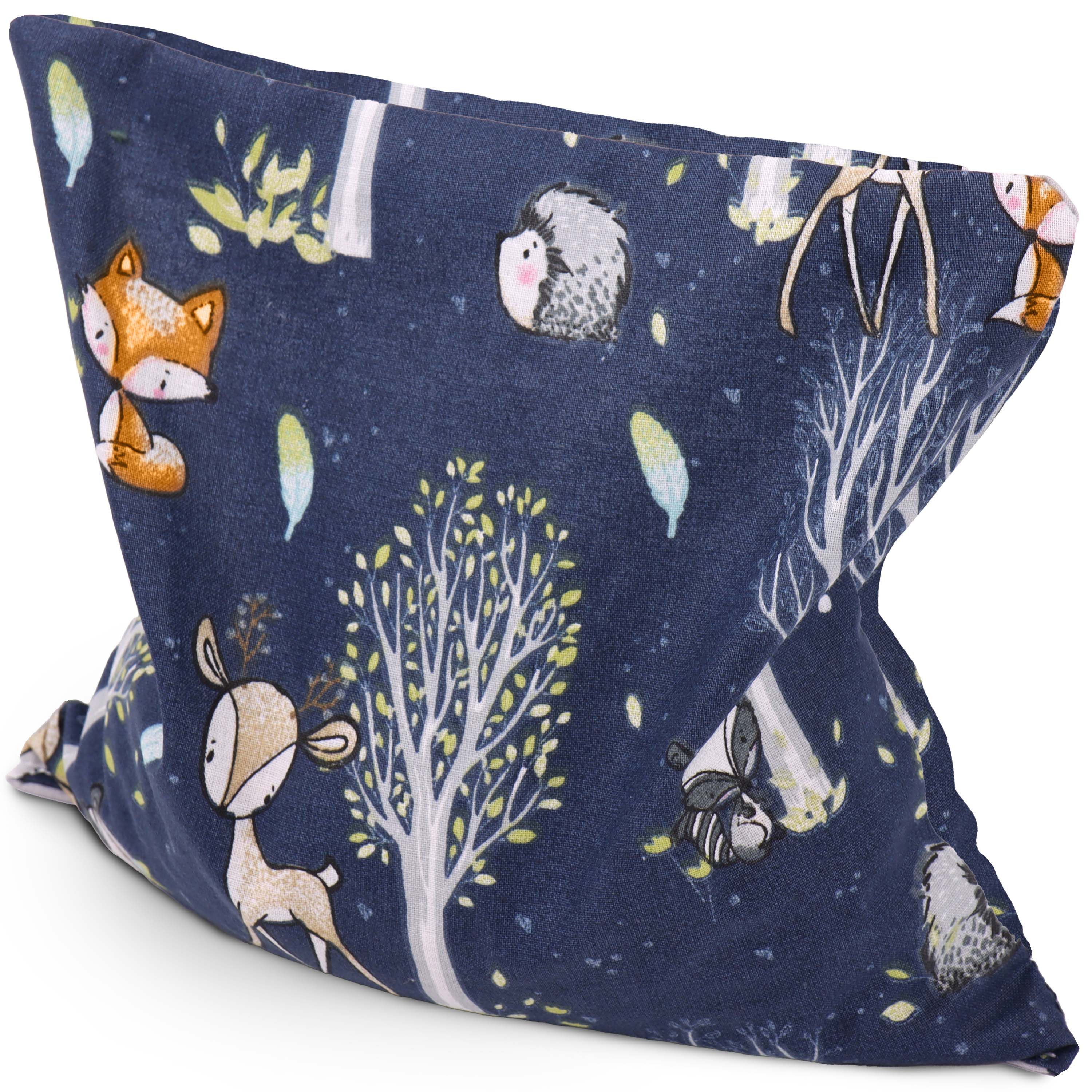 Amilian Kirschkernkissen Nacken Schulter - Kirschkernkissen Mikrowelle 22x22cm - Körnerkissen, Füllung: 100% Kirschkerne - Bezug: 100% Baumwolle, Wärmekissen, Wärmekompresse, Kältekissen