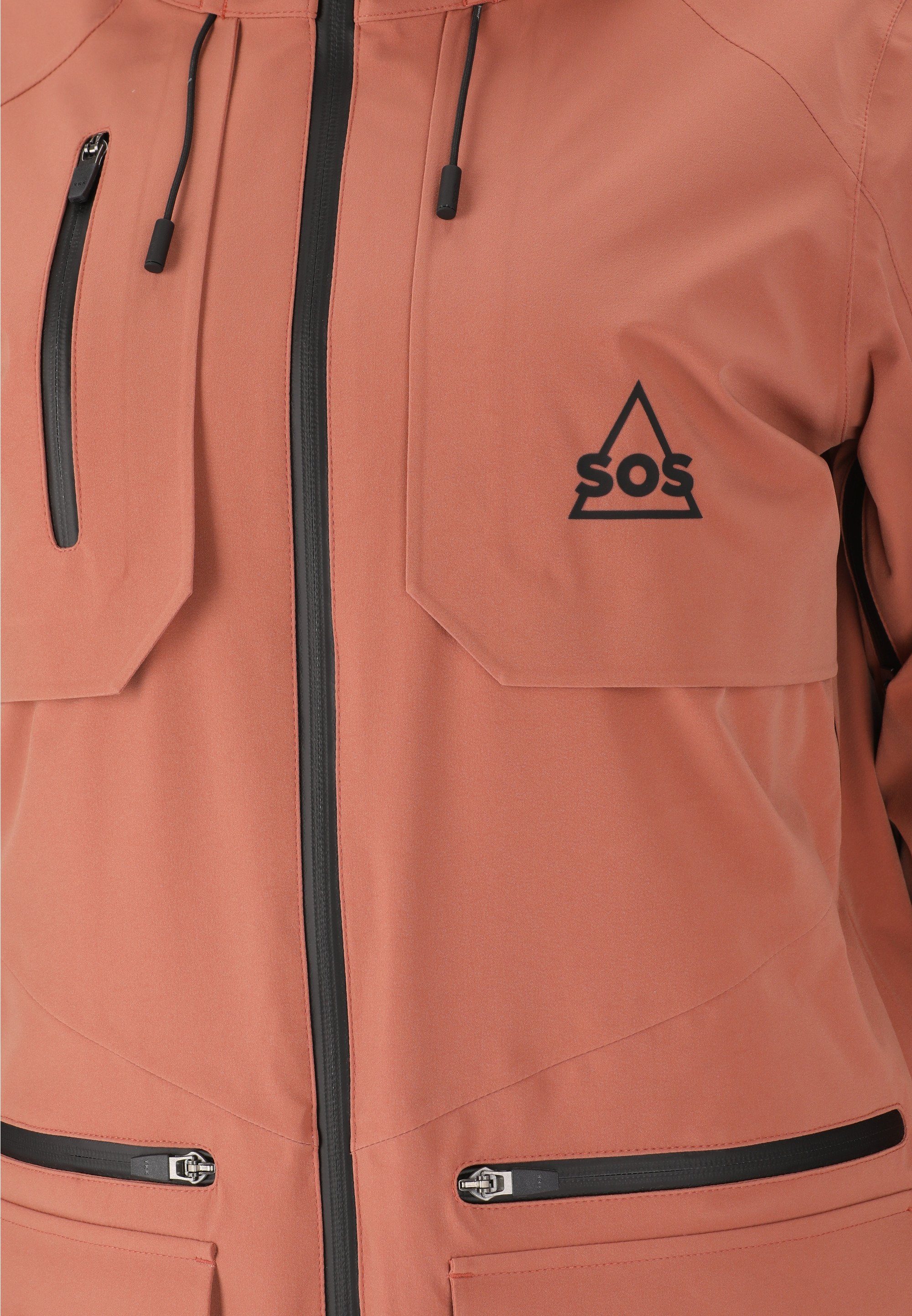 SOS Skijacke Aspen mit wasserabweisender Membran