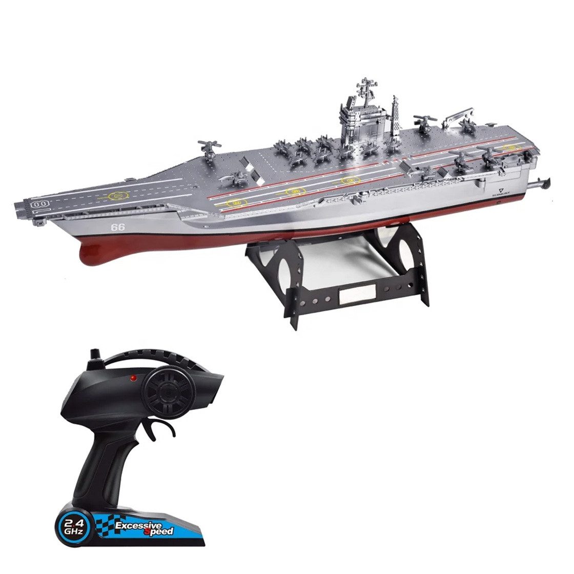 RC-Boot 6605 Ferngesteuertes Schiff 2,4GHz RTR Dual Motoren/ca. 8kmh schnell