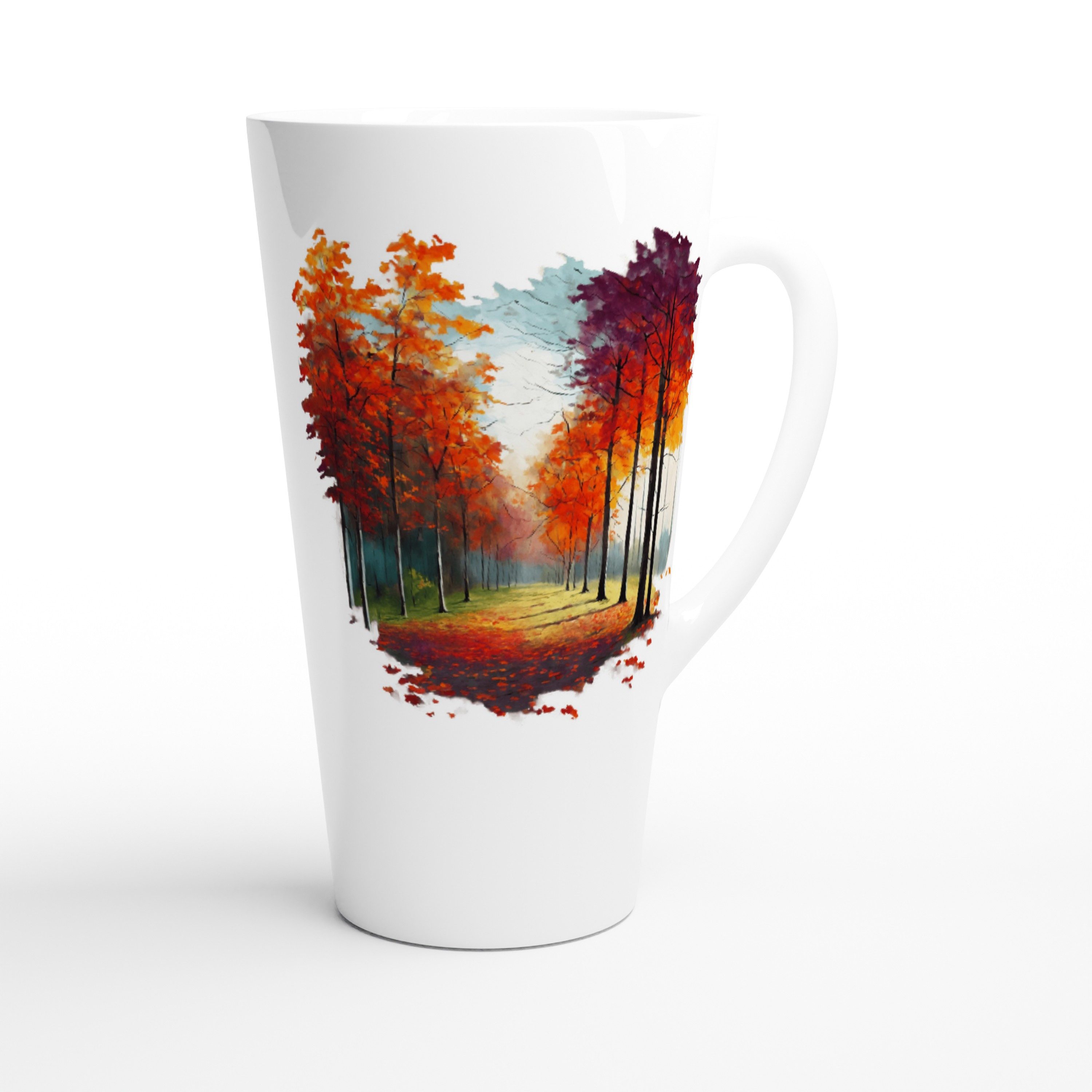 Alltagszauber Latte-Macchiato-Tasse Jumbo-Tasse ~ XXL-Tasse HERBSTZAUBER, Keramik, extra groß, für ca. 500ml Inhalt