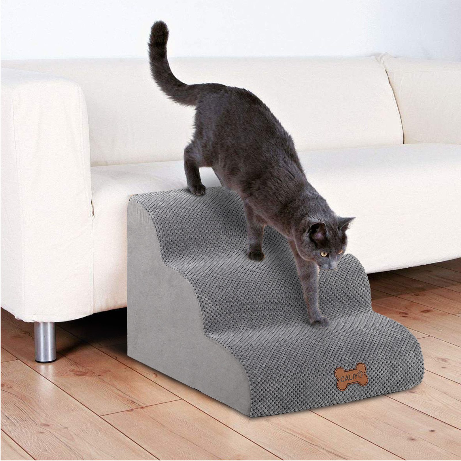 CALIYO Hunderampe Hundetreppe 2 Stufen rutschfest günstig online kaufen