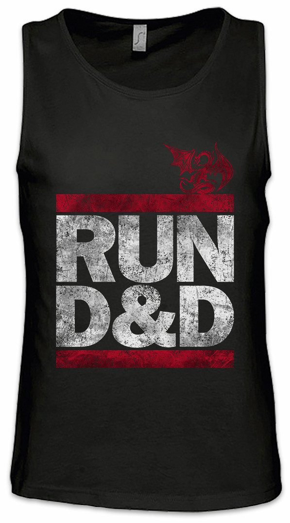 Tanktop Run D&D Ärmelloses T-Shirt Dungeons Pen and Paper Dragons RPG Larp DMC