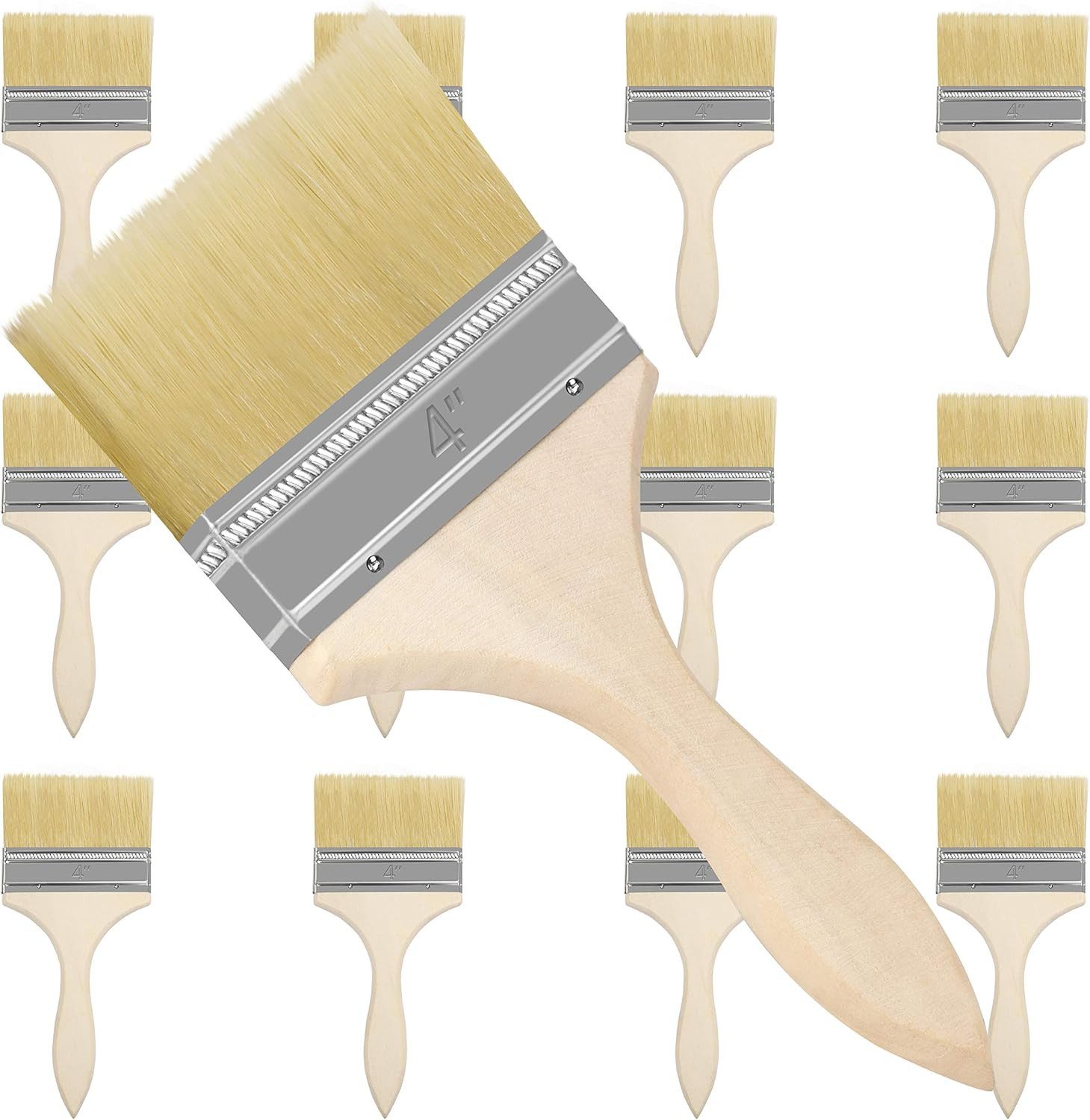Kurtzy Malpinsel Kurtzy Pinselset 12er, 21,5 cm, für Farben und Lacke, (12 St)
