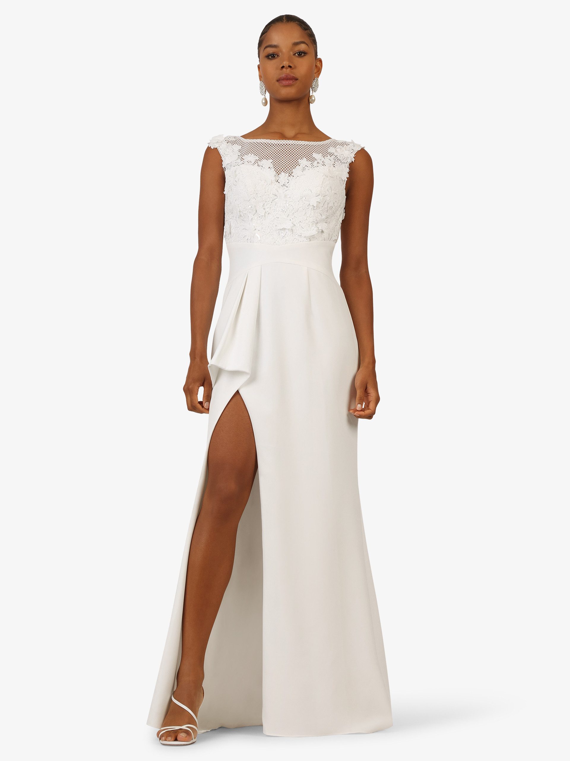 Kraimod Abendkleid mit floraler Spitze und günstig online kaufen