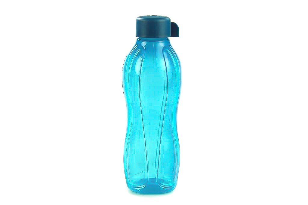 TUPPERWARE Trinkflasche Eco 750ml dunkeltürkis Trinkflasche + SPÜLTUCH, Wasserflasche