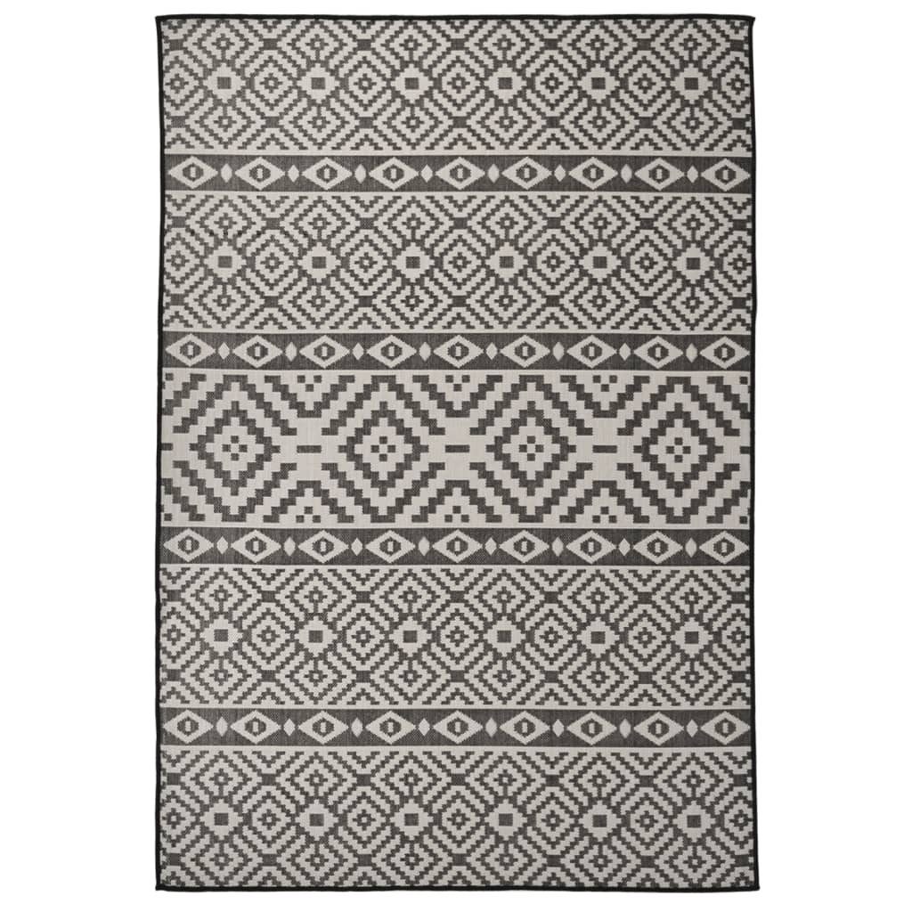 vidaXL Teppich 160 x 230 cm Teppich Terrasse Camping Outdoor draußen Vorzelt Flachgew, Flachgewebe, Höhe: 230 mm