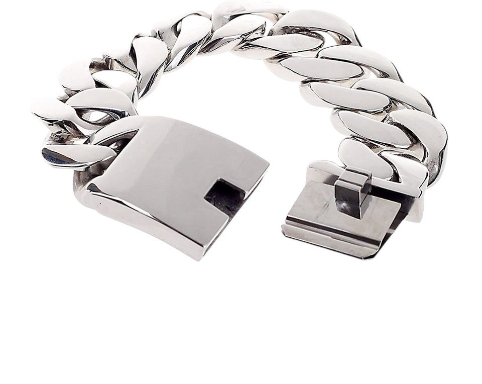 Karisma Edelstahlarmband Heavy Schweres Panzer Herrenarmband Edelstahl Männerschmuck 22cm