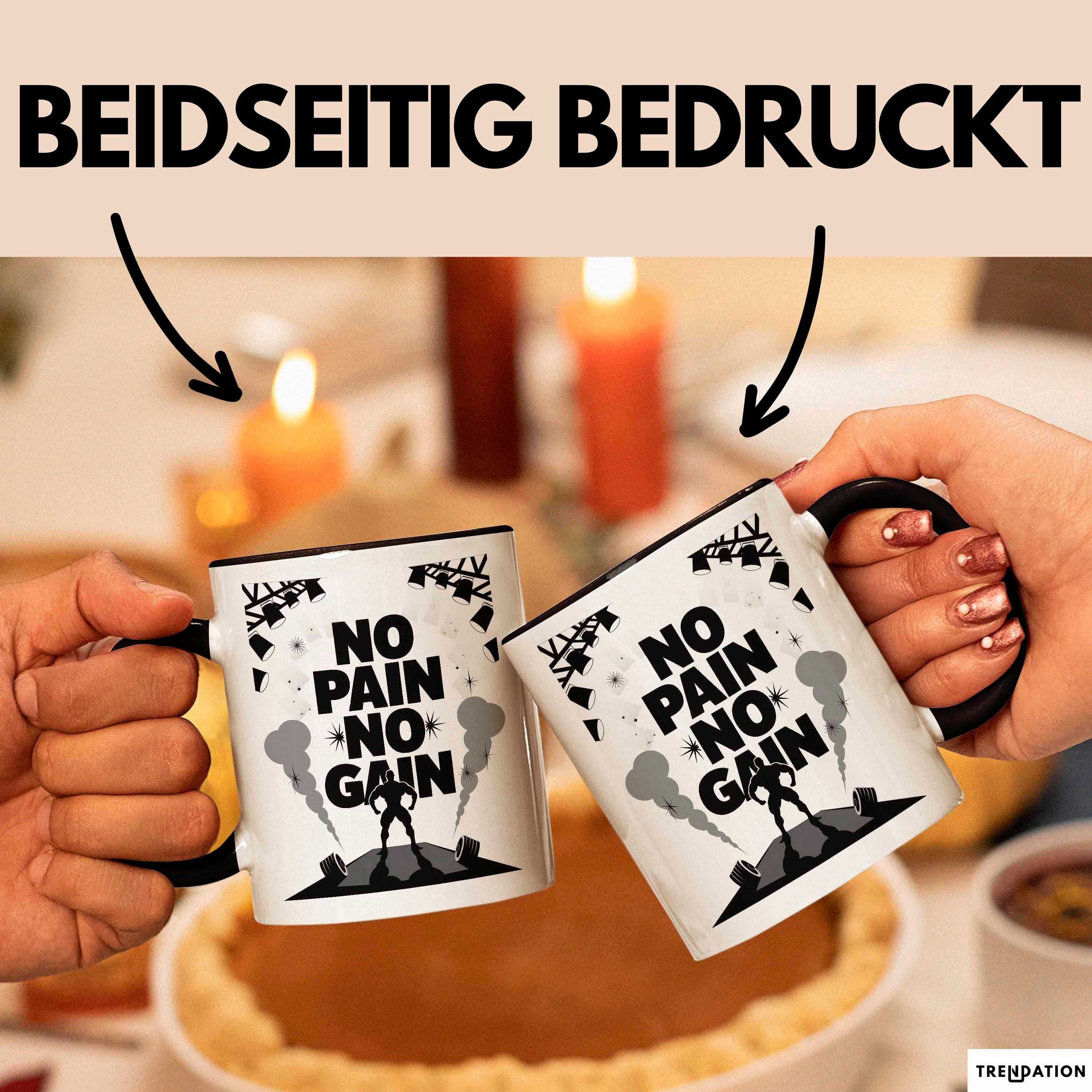 Trendation Tasse Bodybuilder Tasse Geschenk Lustige Geschenkidee Spruch Für Muskel Aufb, Keramik
