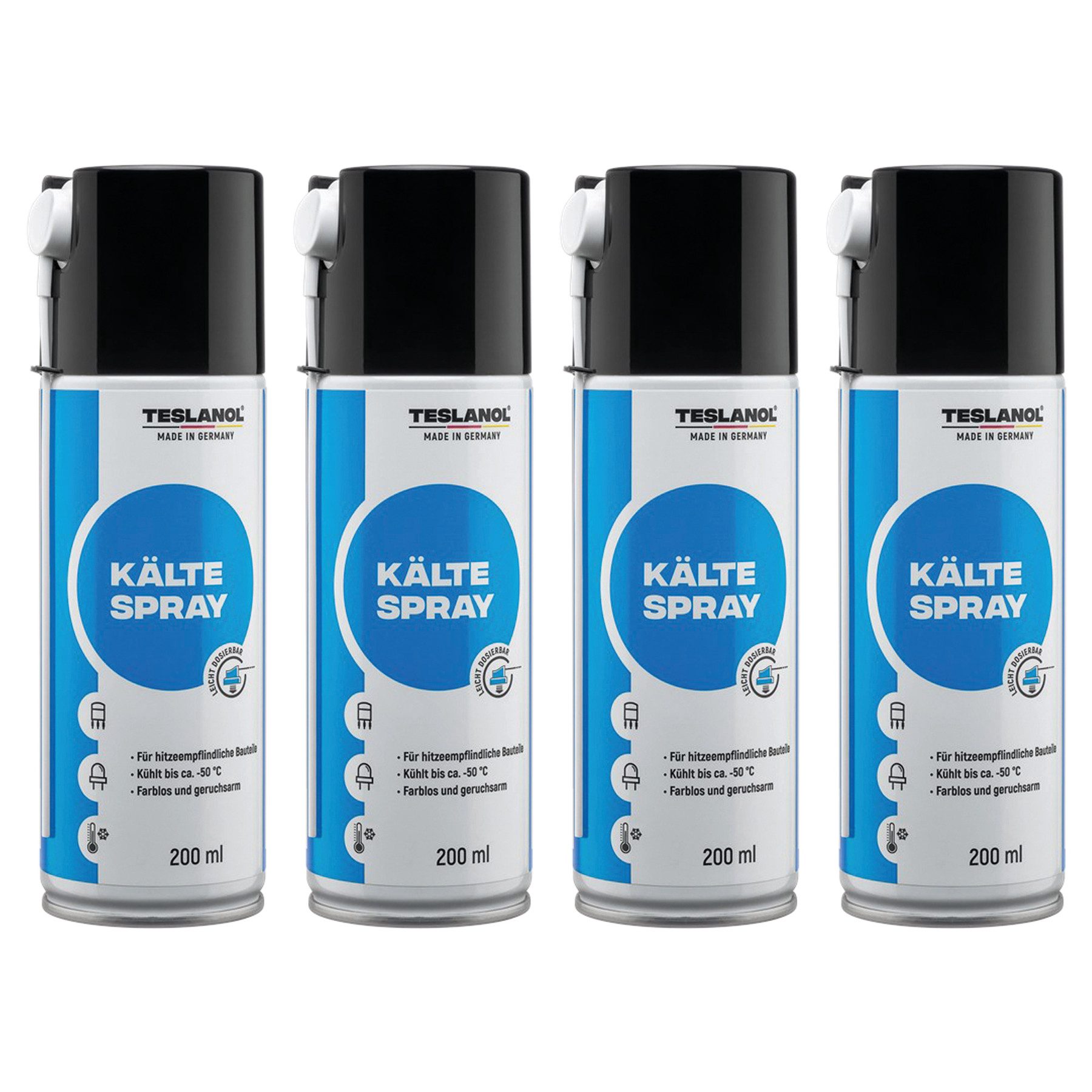 teslanol Kältemittel TESLANOL 26033 Kältespray T71, 200 ml, 4 Stück