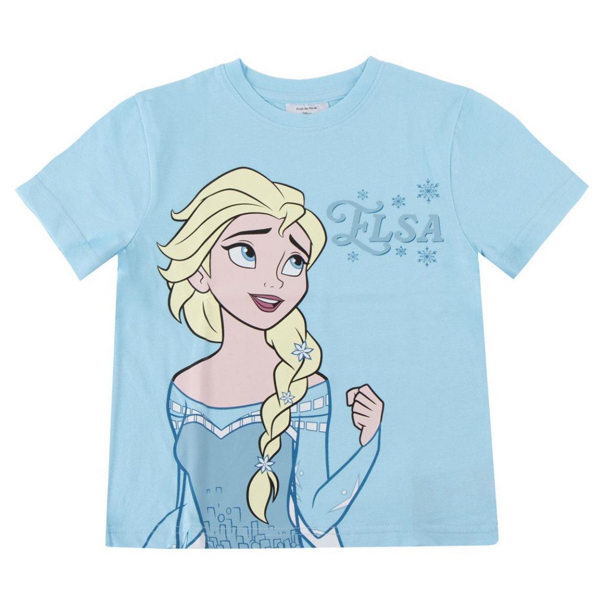 Disney Frozen T-Shirt - Kurzarmshirt Kinder Baumwollshirt Freizeit Sommer Kleidung (1-tlg)