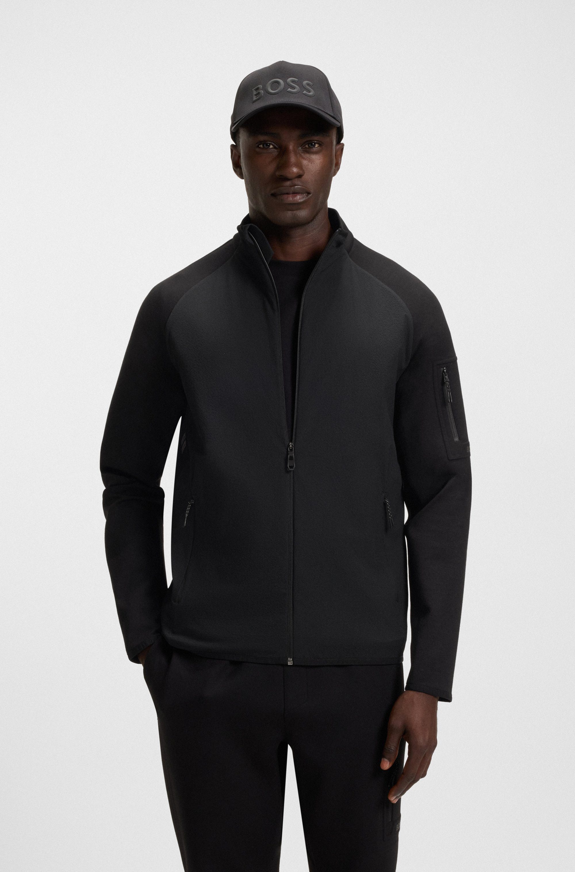 BOSS GREEN Sweatjacke FZ Urban Tech günstig online kaufen